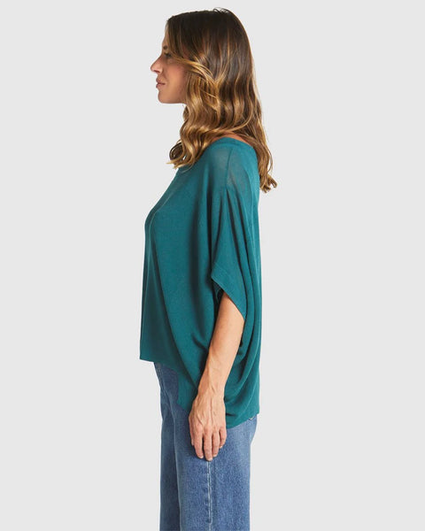 IRISES KNIT TEAL GREEN