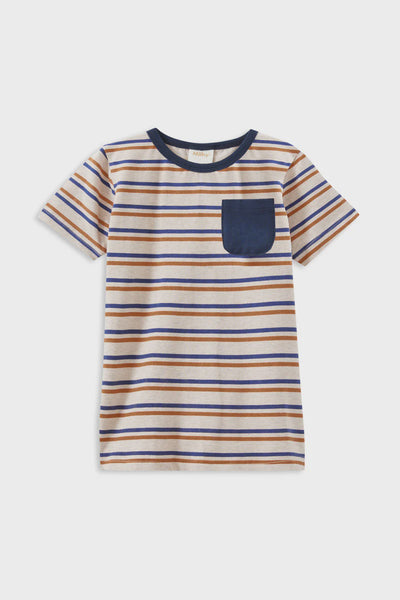MINI STRIPE POCKET TEE 2-7