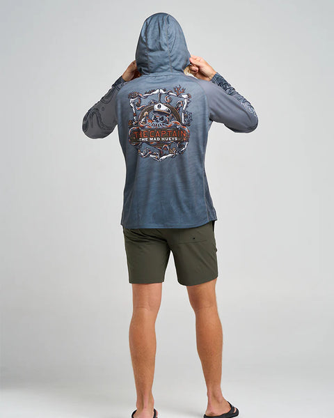 THE  SEA CAPTAIN UPF 50+  HOODED FISHING JERSEY