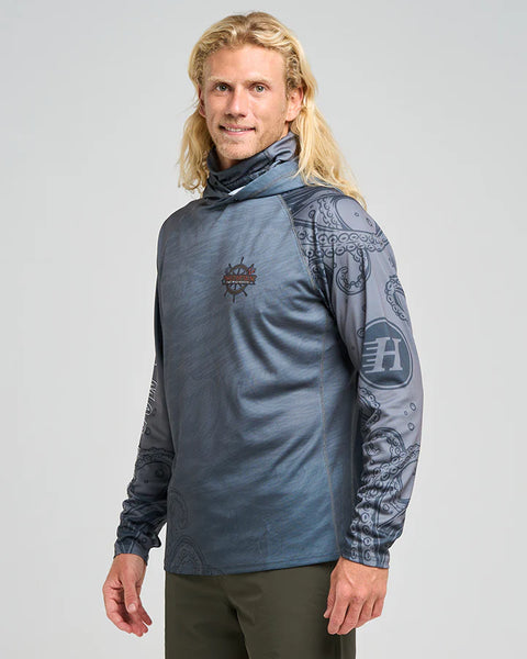 THE  SEA CAPTAIN UPF 50+  HOODED FISHING JERSEY