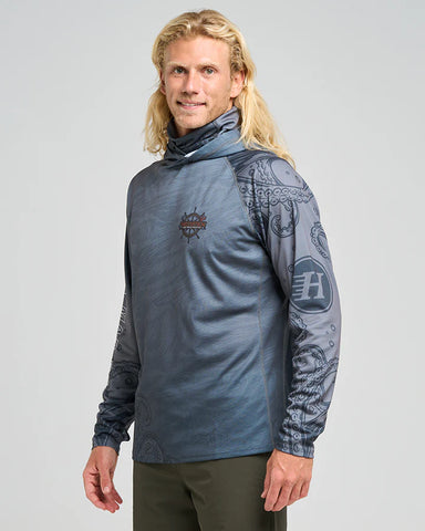THE  SEA CAPTAIN UPF 50+  HOODED FISHING JERSEY