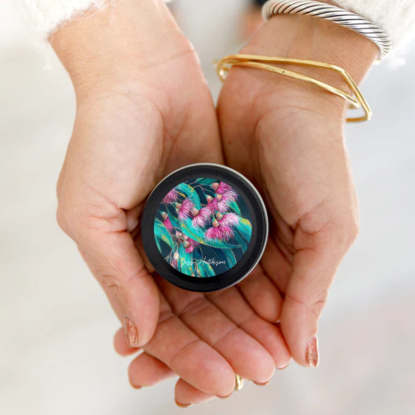 AUSTRALIAN ARTIST SOY CANDLE MINI TIN by AROMA POT