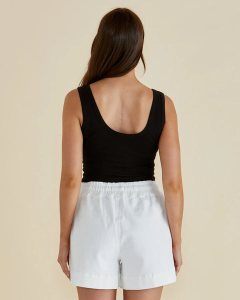 EMMA SCOOP TANK BLACK