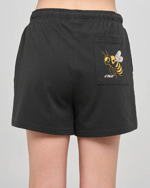BEE ANCHOR WOMENS ALL DAY SHORTS VINTAGE BLACK