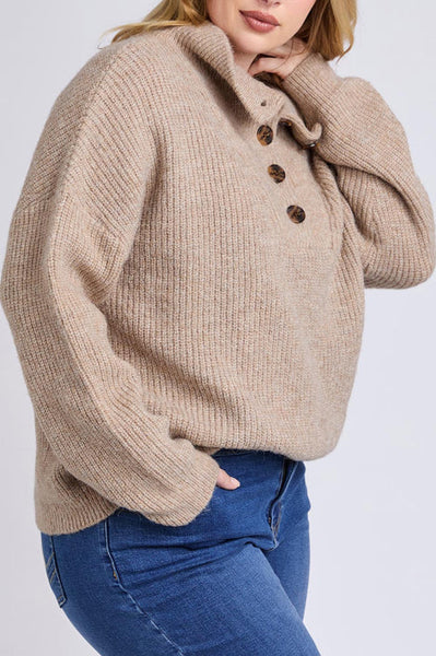 BRON BUTTON KNIT