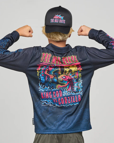 KING COD GODZILLA YOUTH FISHING JERSEY