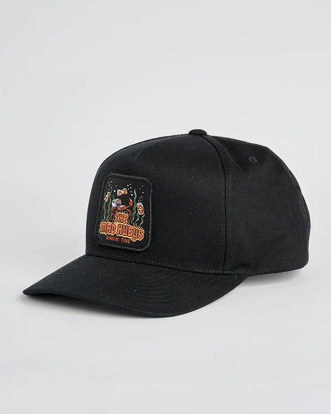 SINKIN TINS TWILL SNAPBACK BLACK