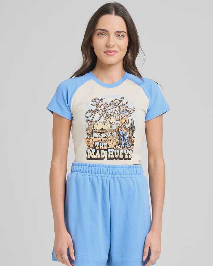 RANCH DRESSING RAGLAN BABY TEE