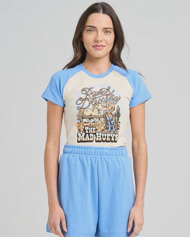 RANCH DRESSING RAGLAN BABY TEE