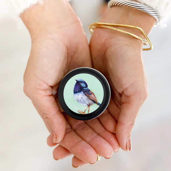 AUSTRALIAN ARTIST SOY CANDLE MINI TIN by AROMA POT