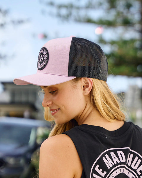 LIVING HUEYS WOMENS TWILL TRUCKER DUSTY LILAC