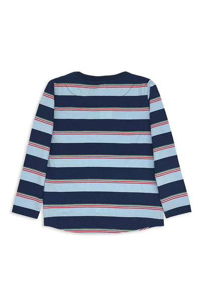 MIDNIGHT STRIPED POCKET TEE