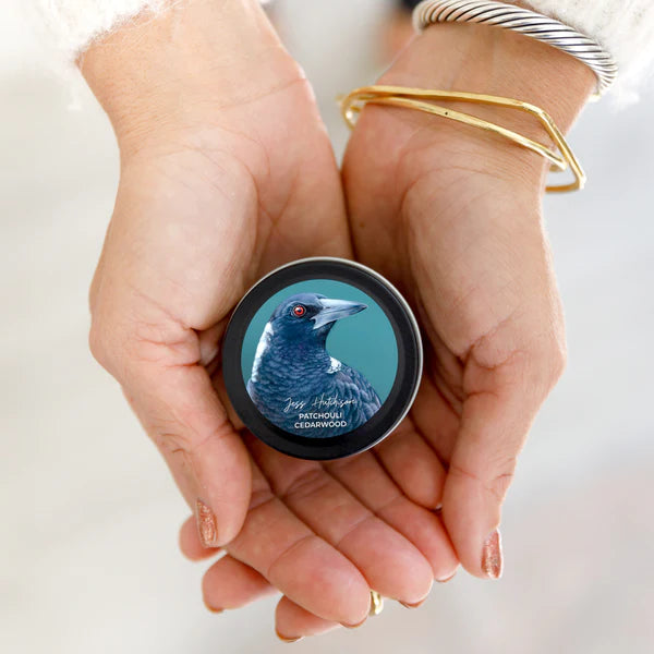 AUSTRALIAN ARTIST SOY CANDLE MINI TIN by AROMA POT