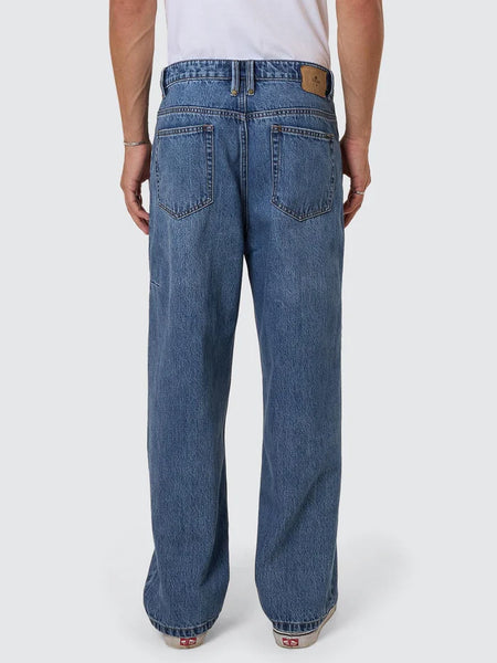 SLACKER DENIM JEAN STONED BLUES