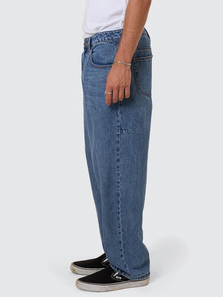 SLACKER DENIM JEAN STONED BLUES