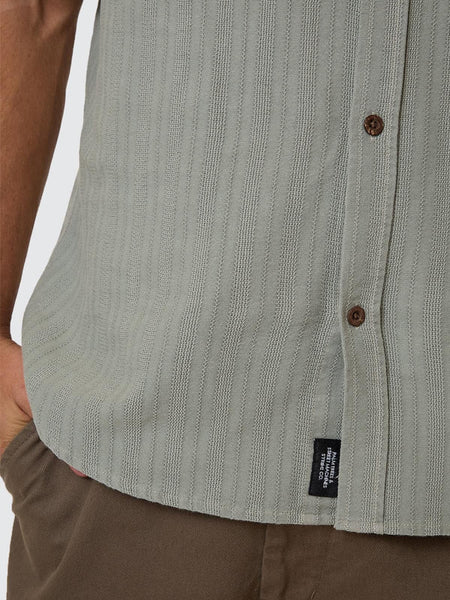 Unhinged Short Sleeve Shirt Dirty Sage