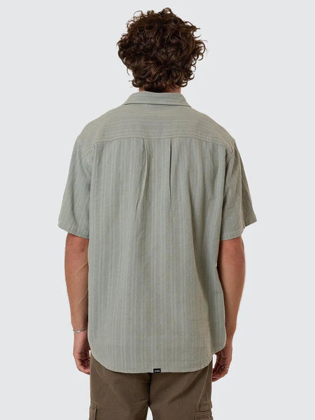 Unhinged Short Sleeve Shirt Dirty Sage