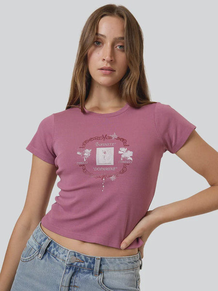 Dopamine Mini Tee - delta berry