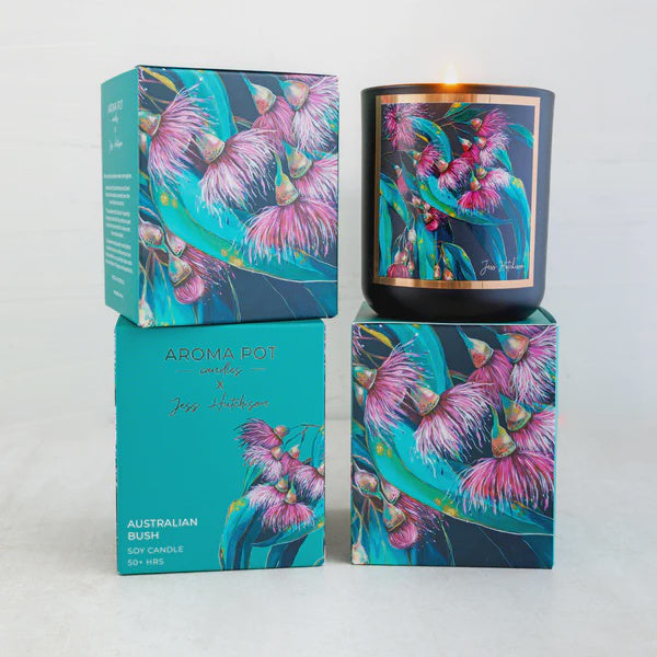 AUSTRALIAN ARTIST SOY CANDLE 50H BY AROMA POT