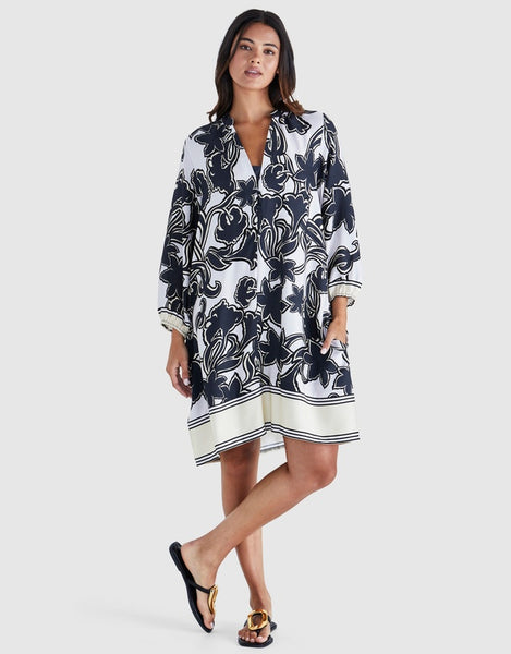 ESME DRESS FLORAL BLCK