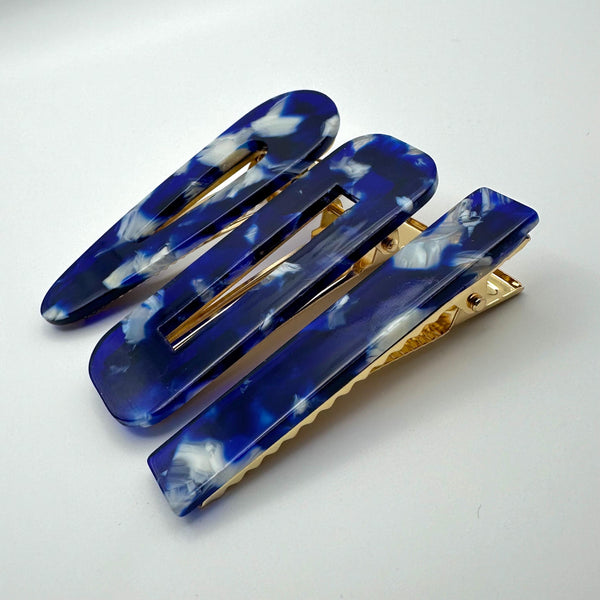 Hair Clip - Set of 3 - Acetate