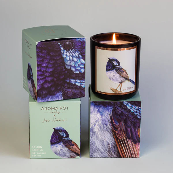 AUSTRALIAN ARTIST SOY CANDLE 50H BY AROMA POT