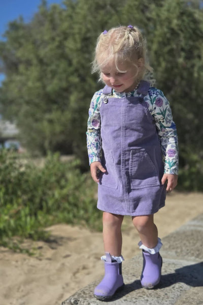 LILAC CORD DRESS